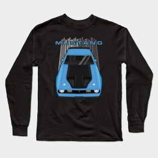 Mustang Mach 1 1971 to 1972 - Grabber Blue Long Sleeve T-Shirt